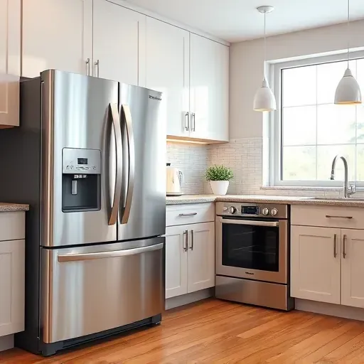 Perfectly installed stainless steel appliances in a modern Pasadena kitchen with granite countertops and sleek cabinetry