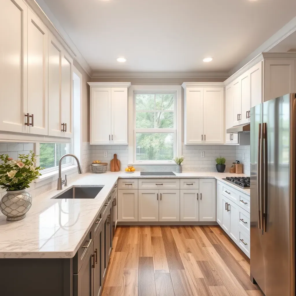 Home Remodeling and Renovation in Pasadena, MD, with a happy family in a beautifully renovated living room.