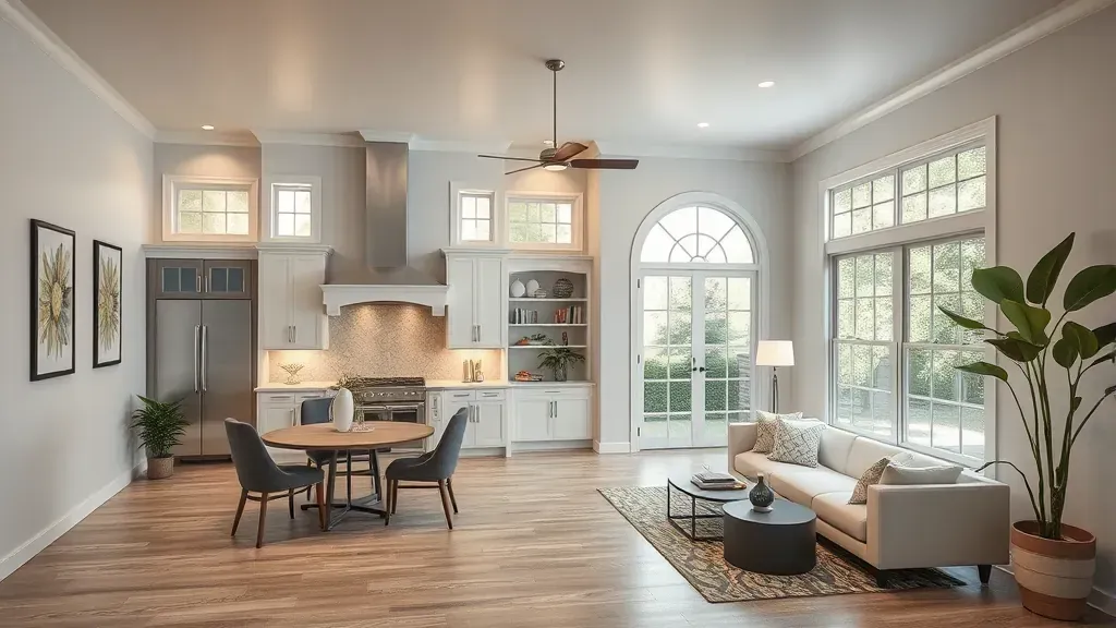 Remodeling in Phoenix MD showcasing a beautifully renovated living space with modern design elements.