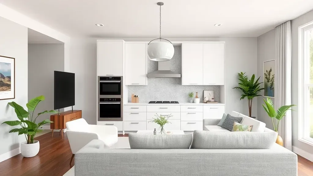 Virtual consultation space for remodeling in Pasadena MD featuring design sketches and tools on a modern desk.