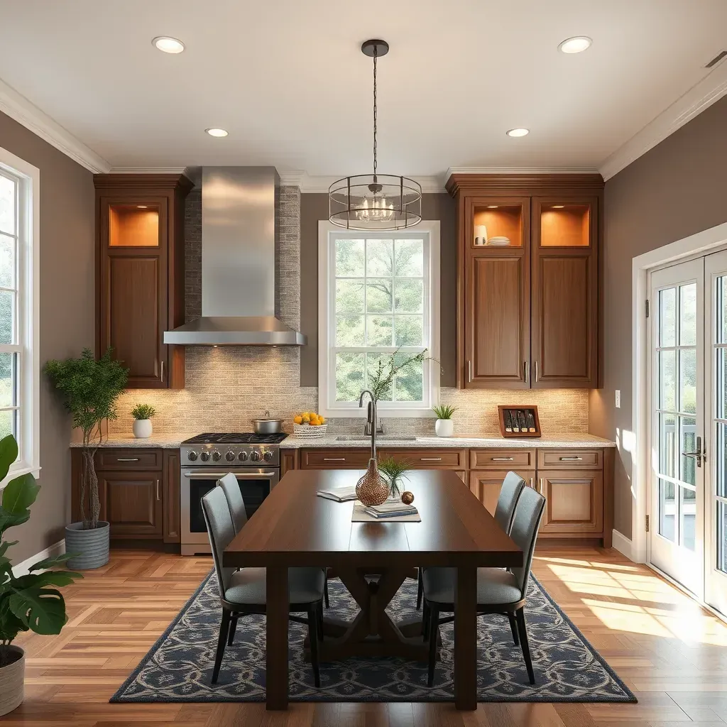 Spacious Millersville home interior featuring renovated living room, modern kitchen, new bathroom, and landscaped backyard.