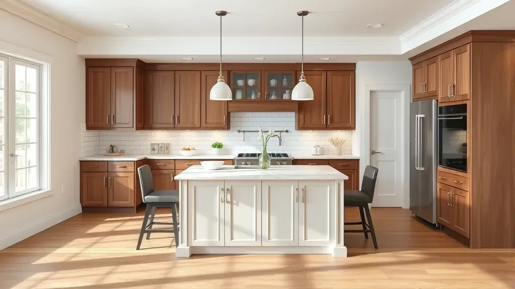 Kitchen Island construction project in progress in Pasadena, MD with tools and materials visible.