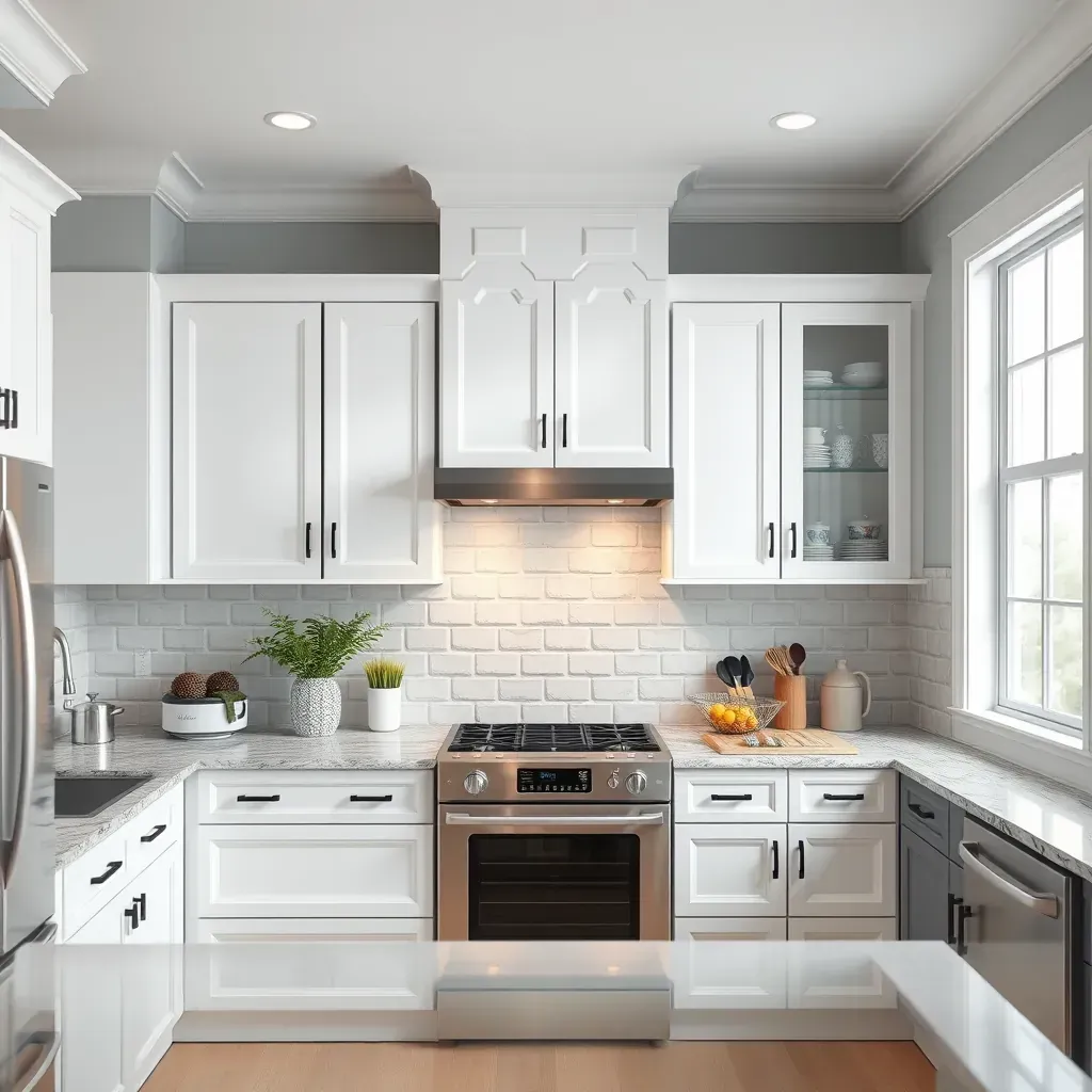 Modern Pasadena kitchen with sleek cabinetry, quartz countertops, stainless appliances, island, pendant lights, and natural light.