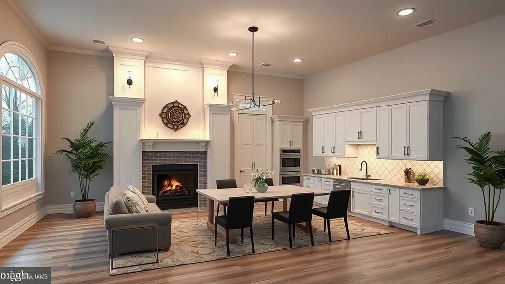 Remodeling in Fallston, MD showcasing before and after home transformation images.