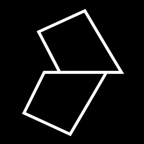 Staircase pattern with blue accent line