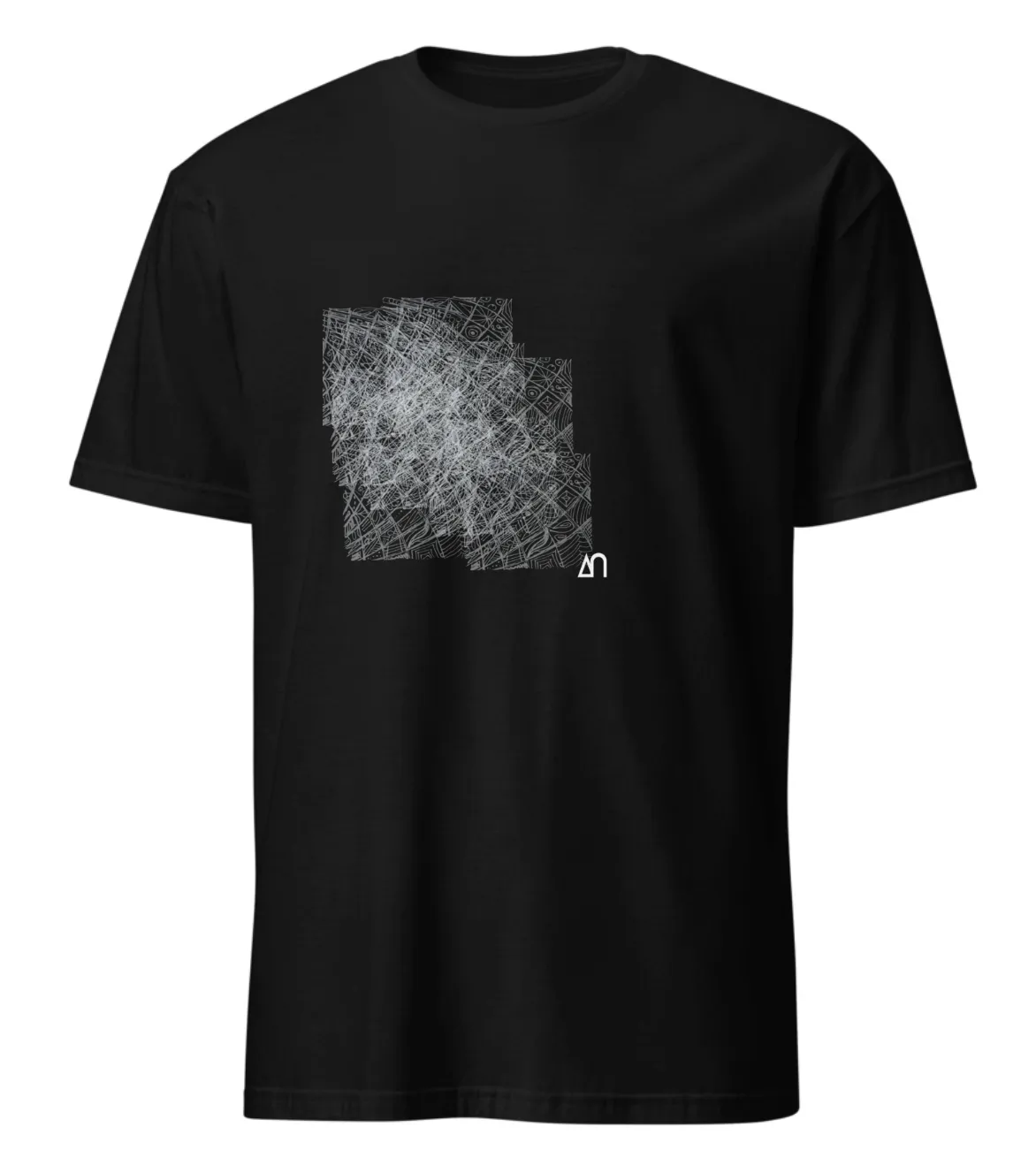 Black t-shirt design with mythic empire typography