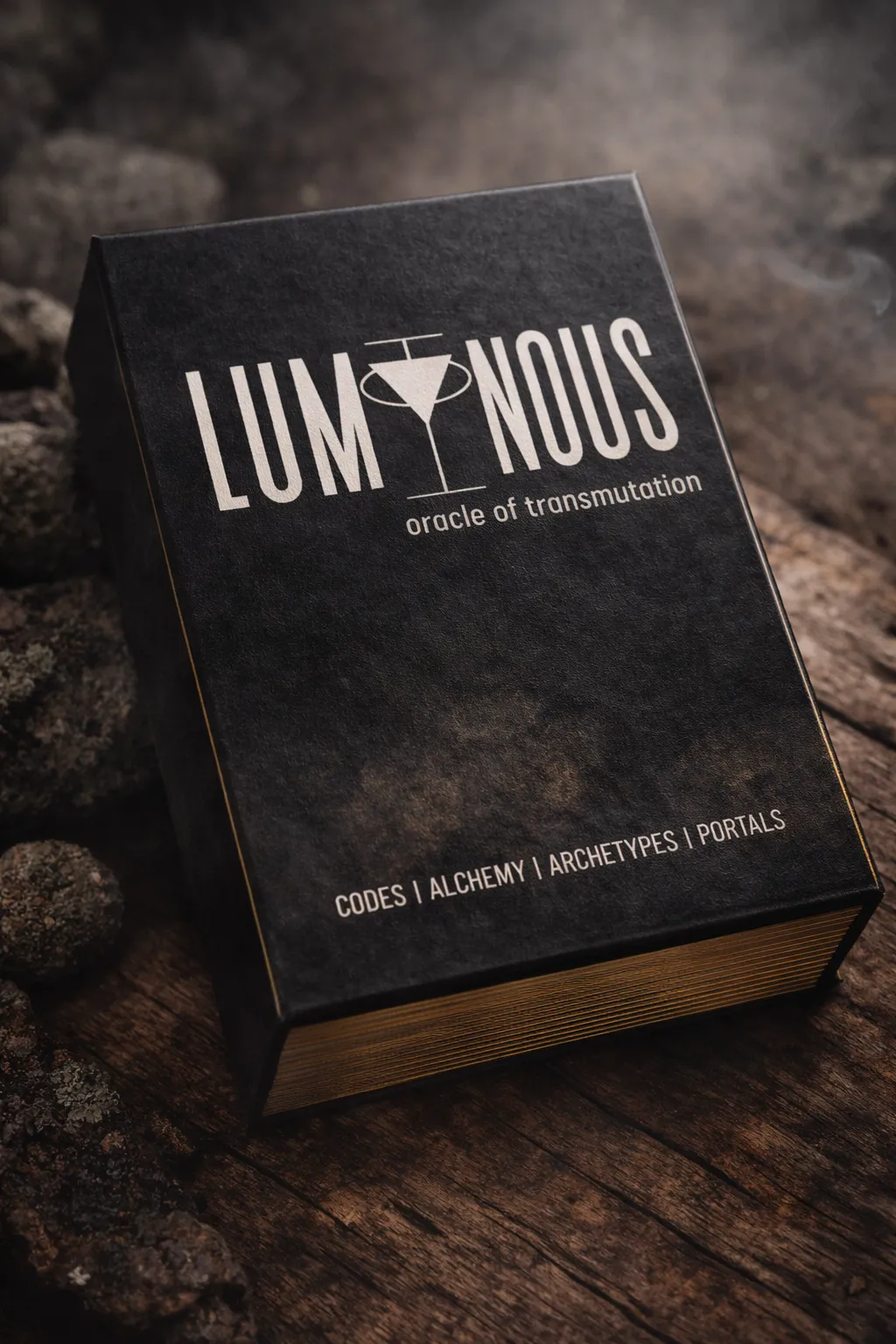 Deck of Luminous Oracle Healing Cards fanned on a table