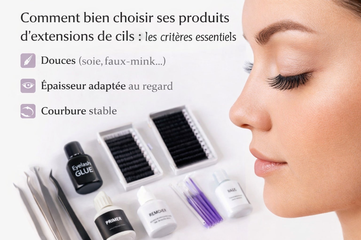 Comment choisir ses produits d'extensions de cils