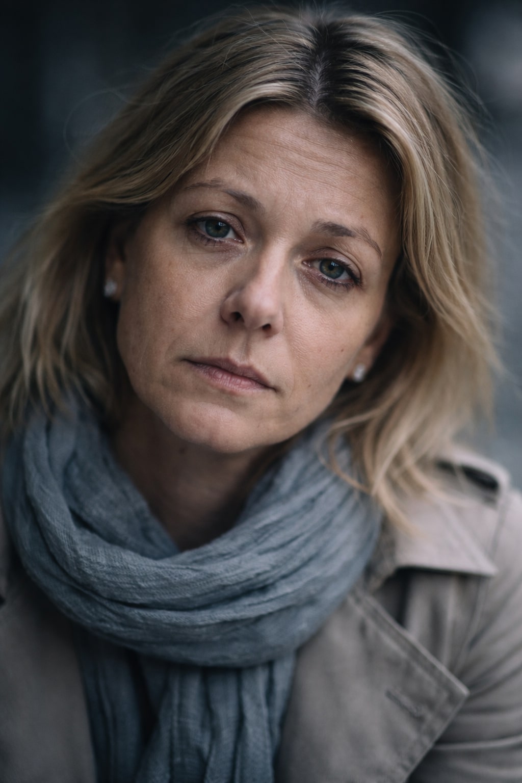 Femme regard fatigué