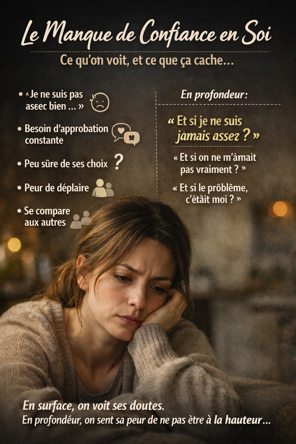 manque de confiance femme beaute