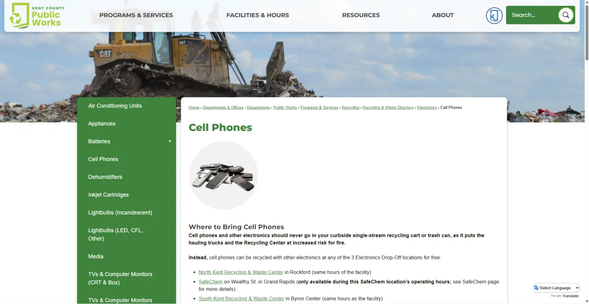 Featured by Kent County Public Works – Recognized as a trusted local alternative for selling new, used, and broken phones