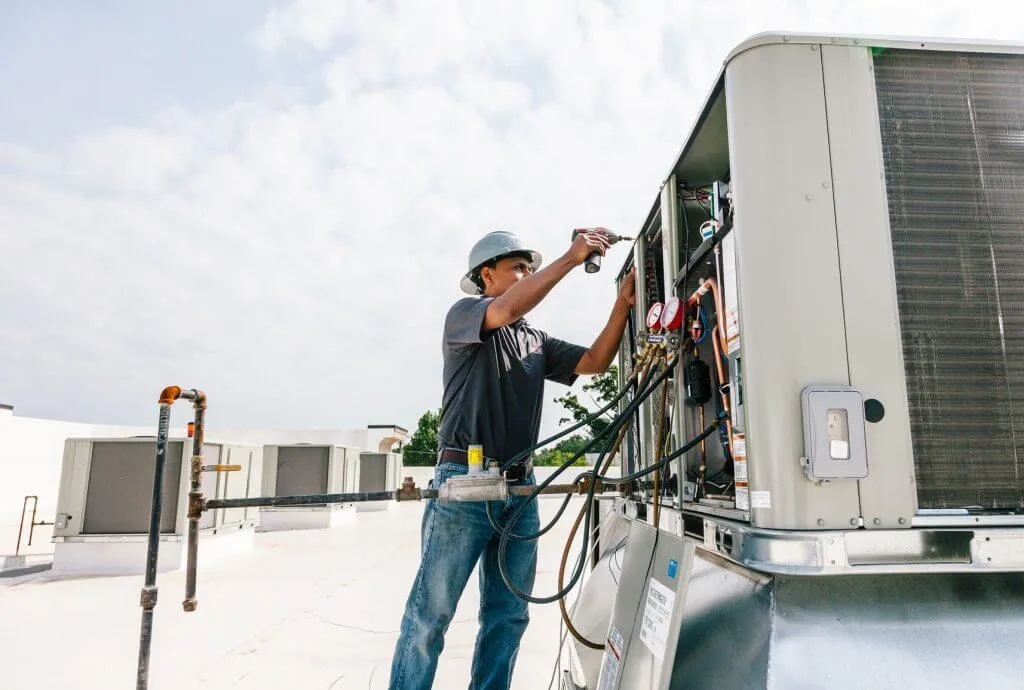 Outdoor AC condenser