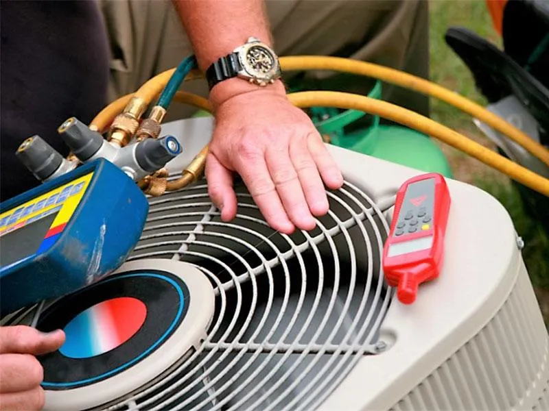 Outdoor AC condenser