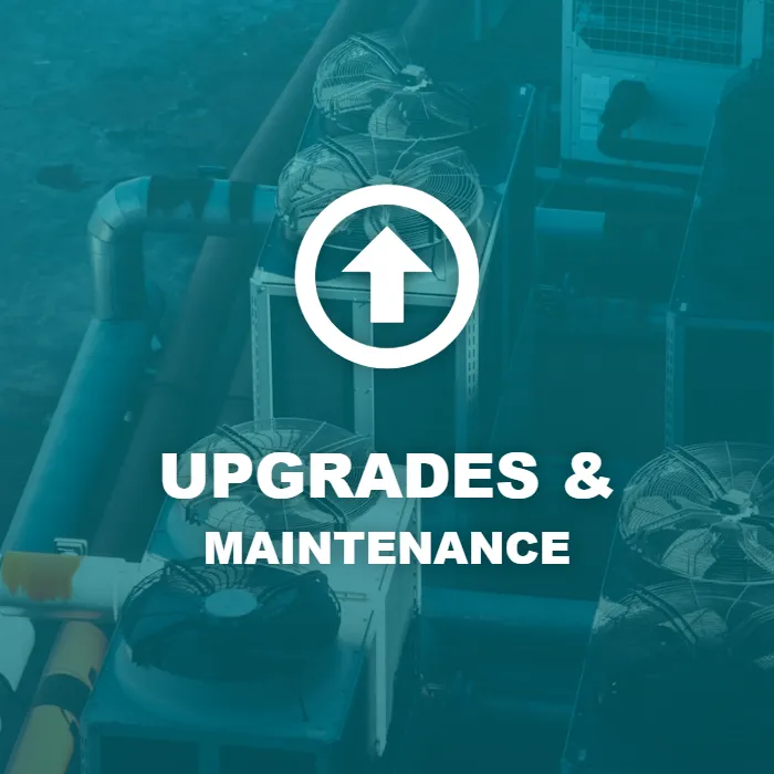 Rooftop air conditioning condensers for system upgrades and maintenance