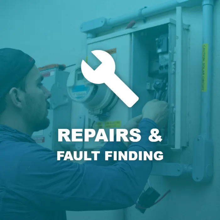Technician carrying out repairs and fault finding