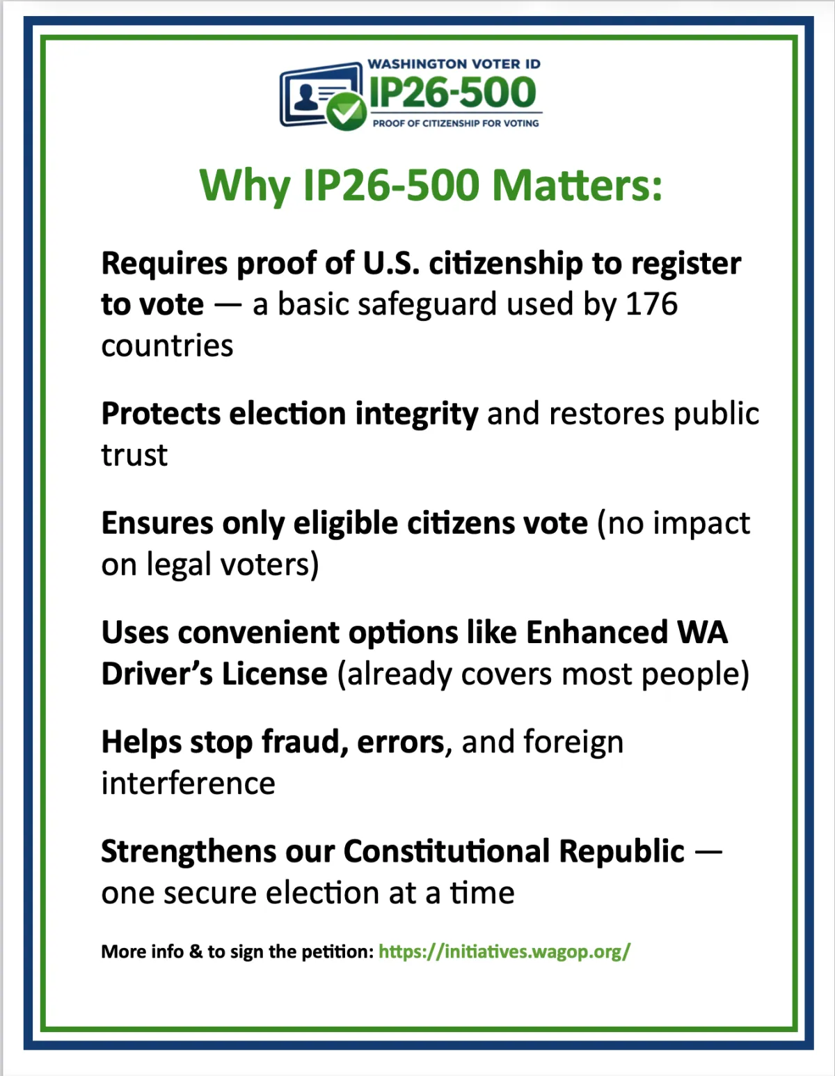 IP26-500 talking points
