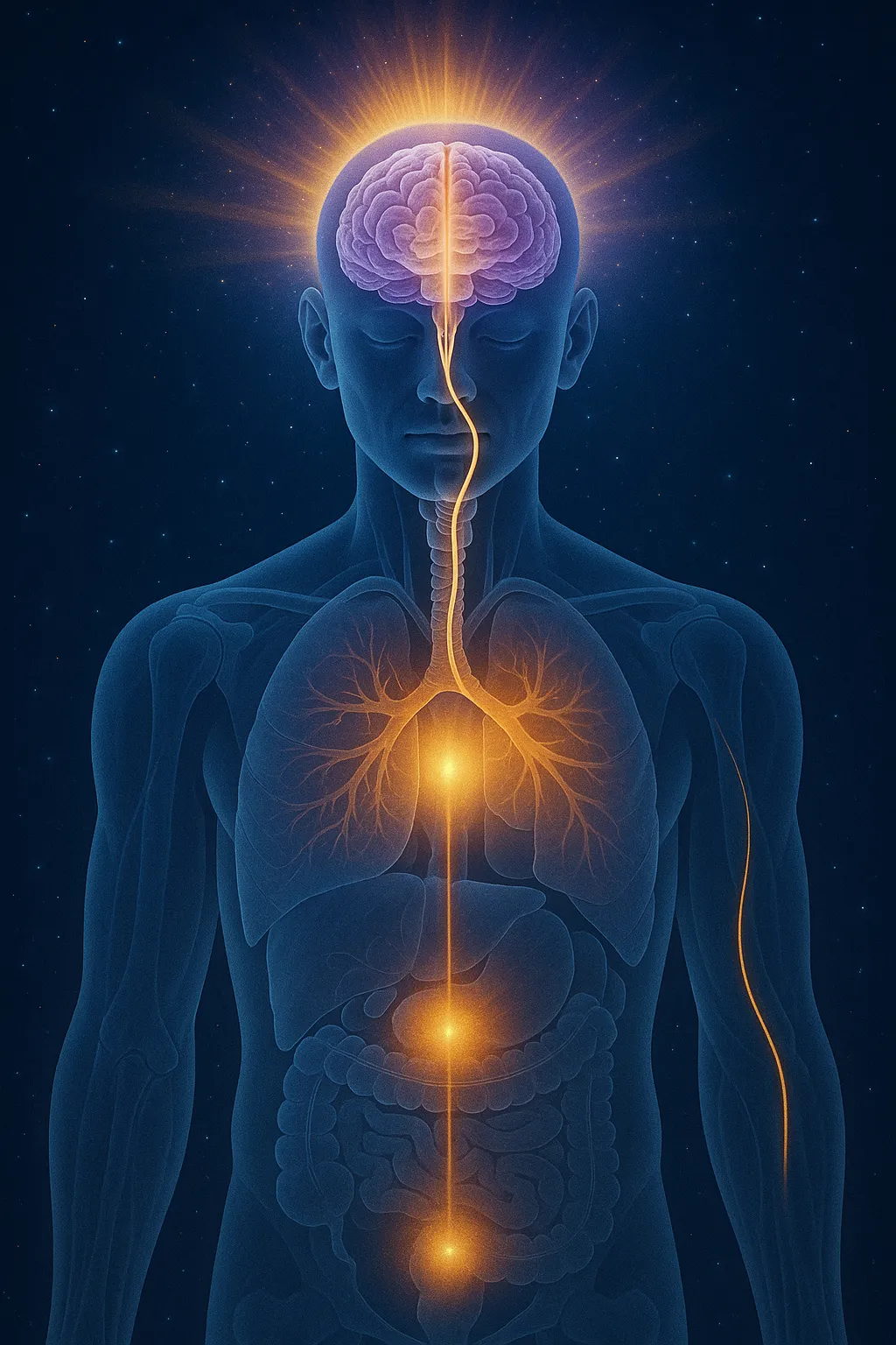 human anatomy showing the four inner compasses