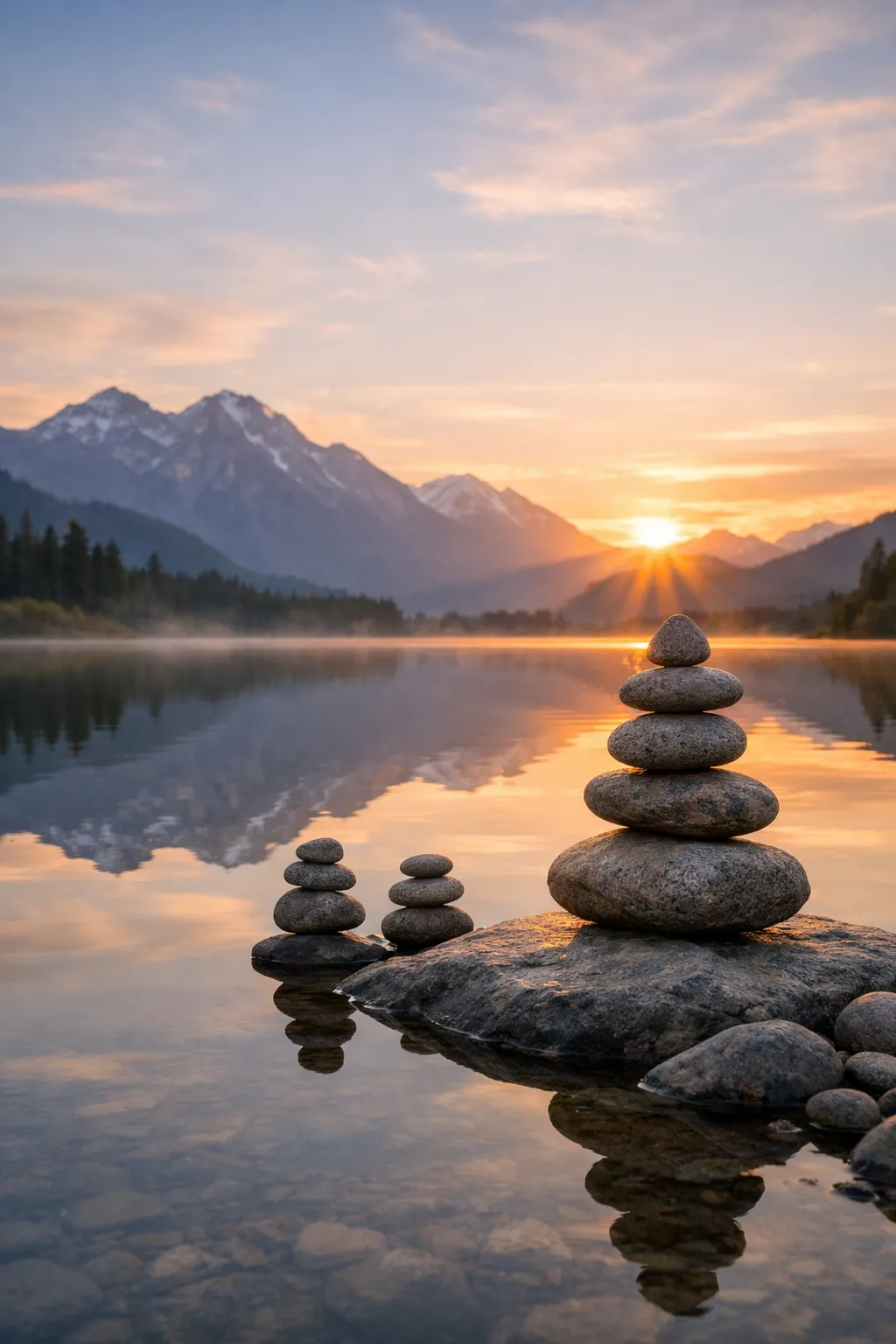 Executive setting blended with natural forms to represent harmony, balance, and structural coherence in organisational leadership.