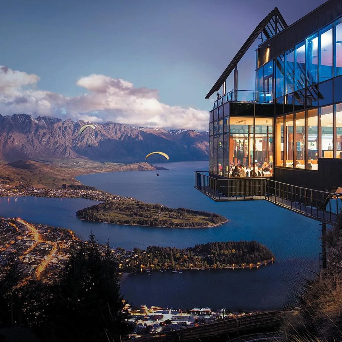 Image of Skyline Queenstown looking back over Lake Wakatipu