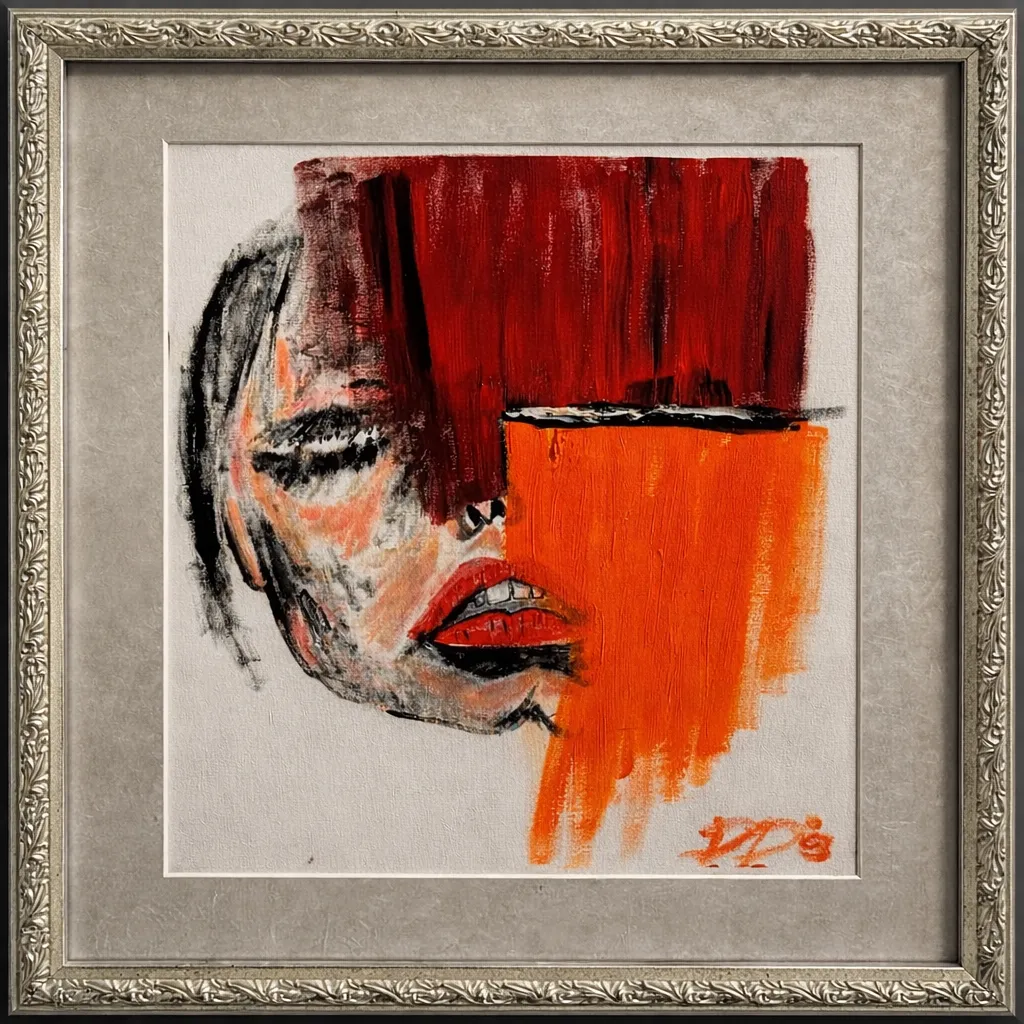 A creative, professional photograph of a modern art gallery interior with natural light, featuring abstract paintings and sculptures, neutral walls, and subtle brand accents. The composition is wide, inviting, and visually striking, evoking a sense of inspiration and sophistication.