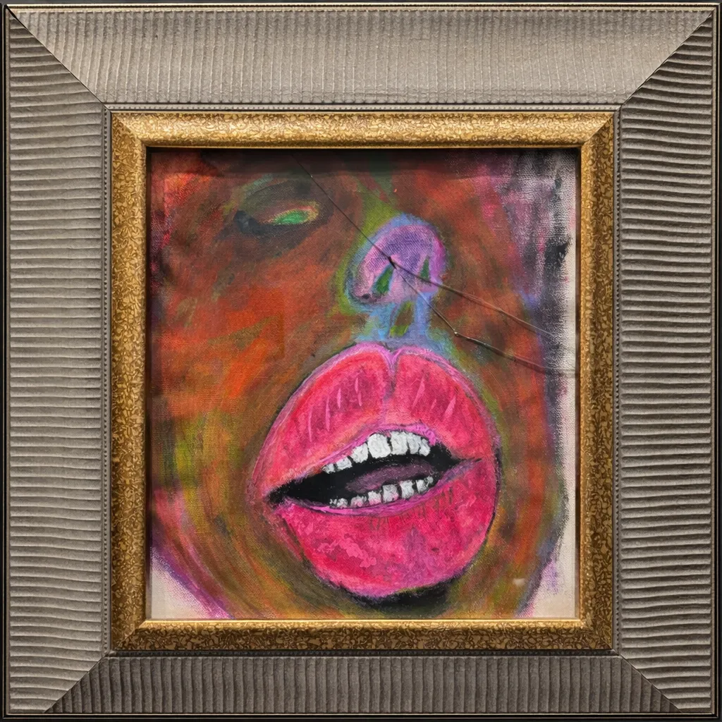 A timeline collage of Daniel Drake’s early sketches, mid-career paintings, and recent abstract works, arranged chronologically on a neutral background.