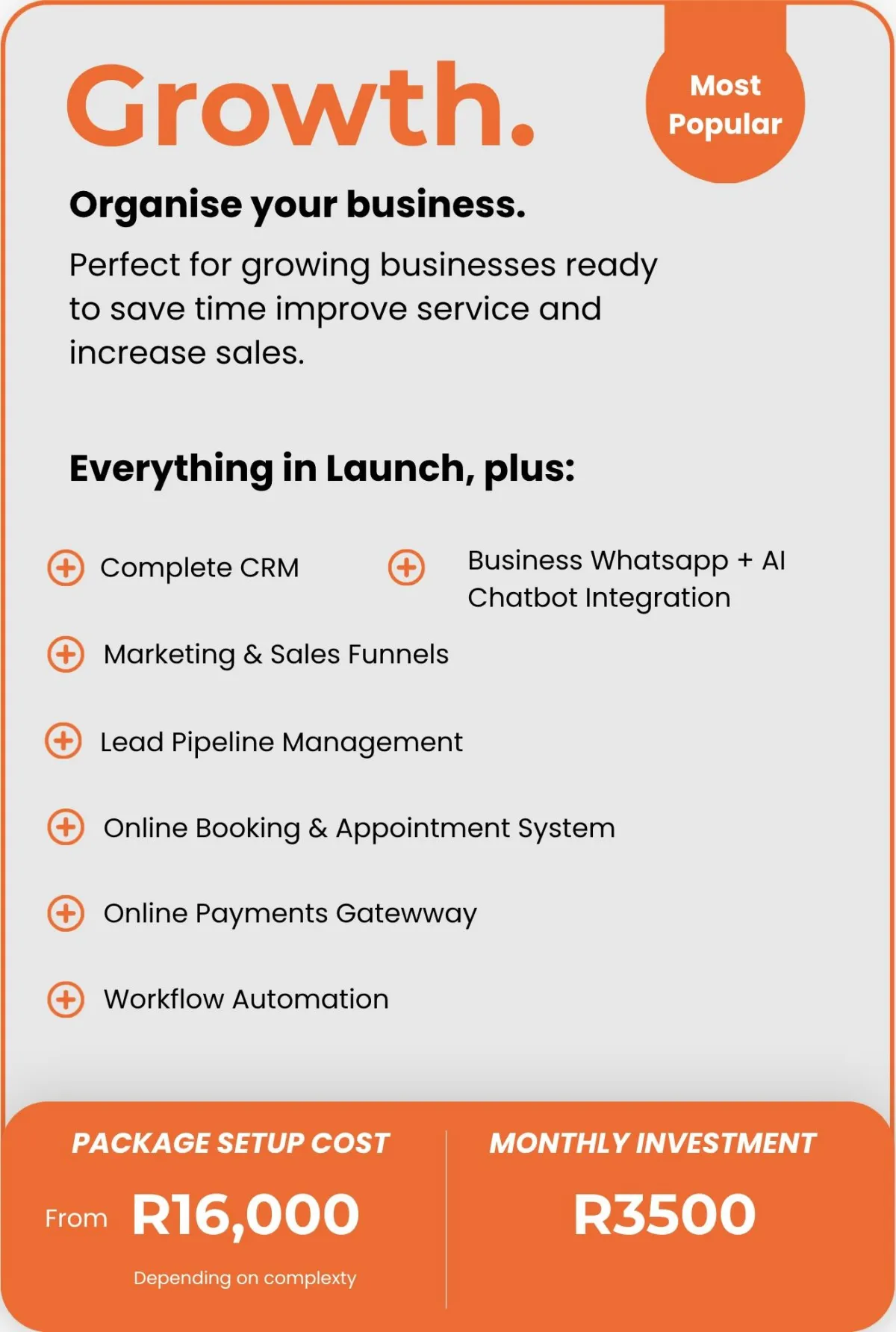 BeScene Business Management System | Growth Package