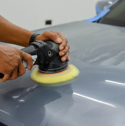 car being painted in shop Richmond