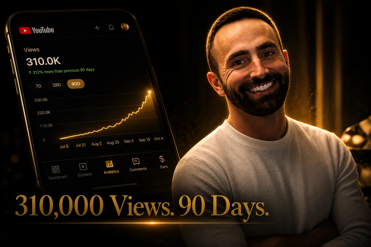 The YouTube Strategy That Took My Client from 0 to 310,000 Views in 90 Days (And What Most Coaches Get Dead Wrong)