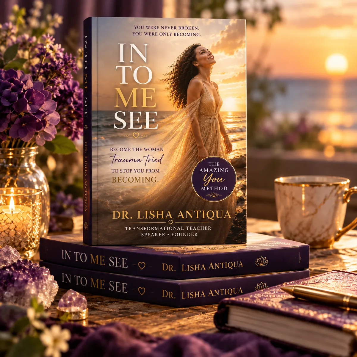 In To Me See book cover by Dr. Lisha Antiqua