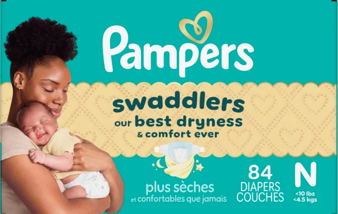 Pampers Swaddlers Diapers For Boys, 12-hour protection
