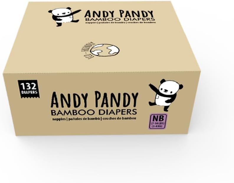  Andy Pandy Bamboo Diapers, WeGreat leak protection, fragrance-free, soft bamboo texture. co-friendly