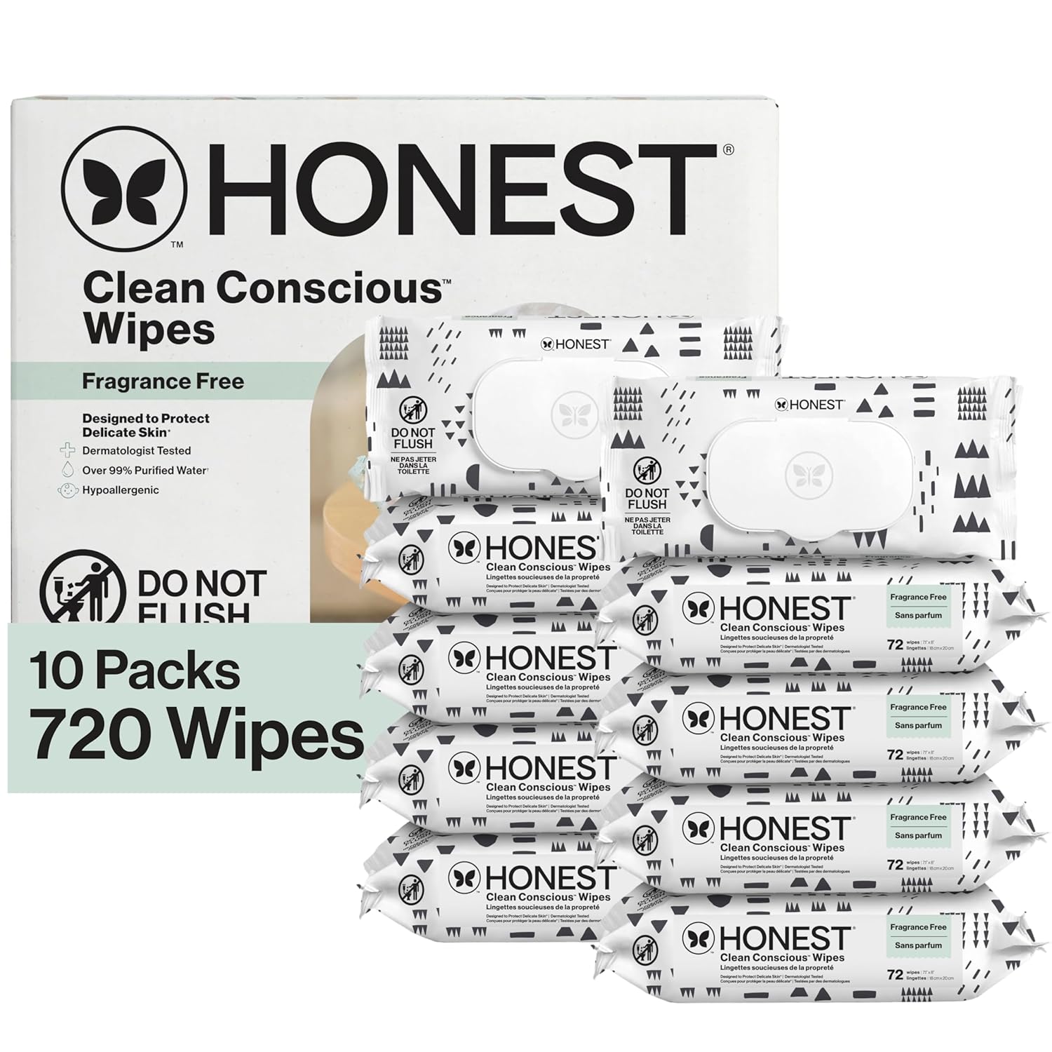 Honest Plant-Based Wipes,