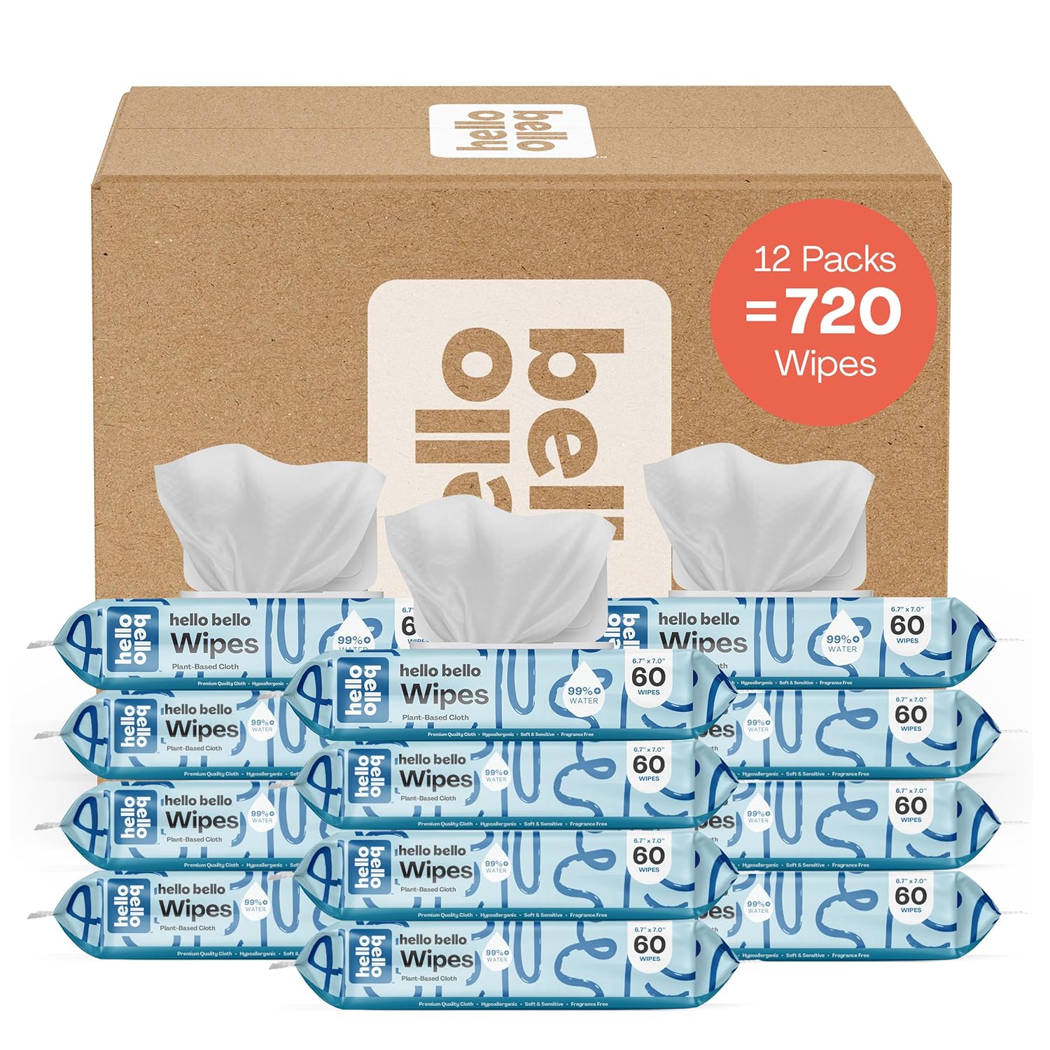 Hello Bello Premium Wipes, affordable, plant-based