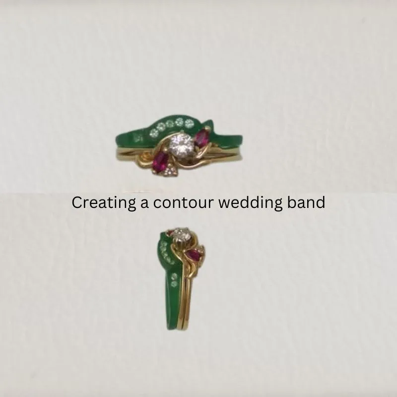 contour wedding band