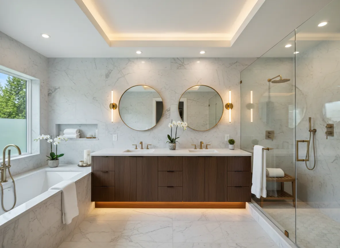 a bathroom with a toilet, sink, and bathtub