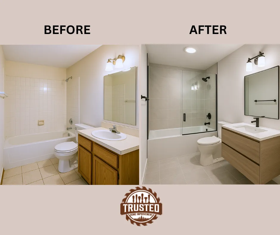 a bathroom with a toilet, sink, and bathtub