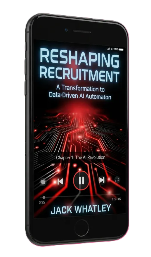 Reshaping Recruitment audiobook cover by Jack Whatley - Listen to AI recruitment  strategies and data-driven hiring techniques