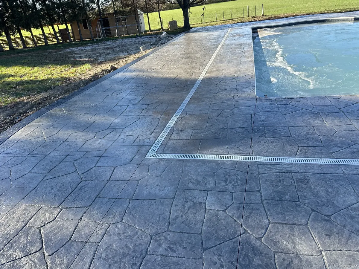 slip resistant concrete pool deck Cincinnati Ohio