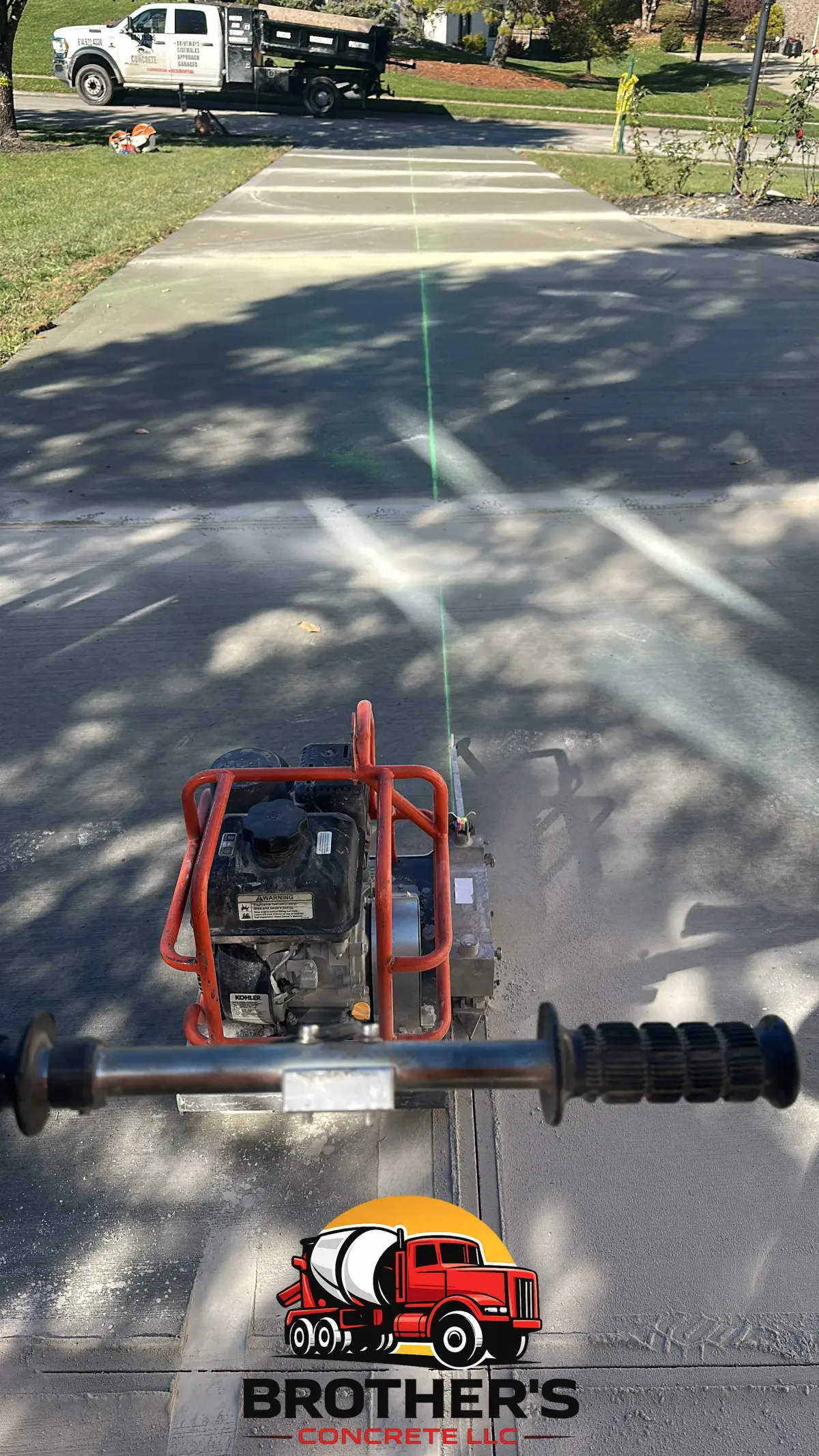 concrete driveway installation in Cincinnati Ohio residential paving project