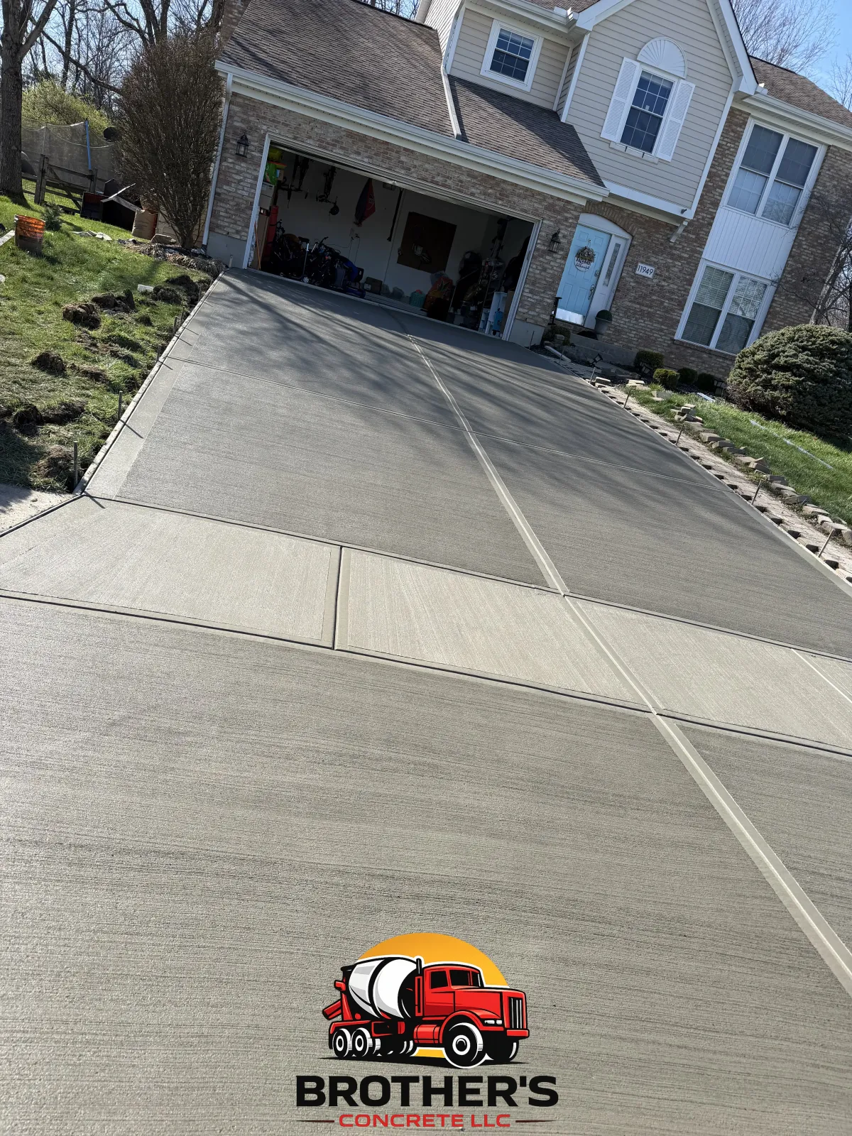 stamped concrete patio in Westwood Cincinnati Ohio custom outdoor living design
