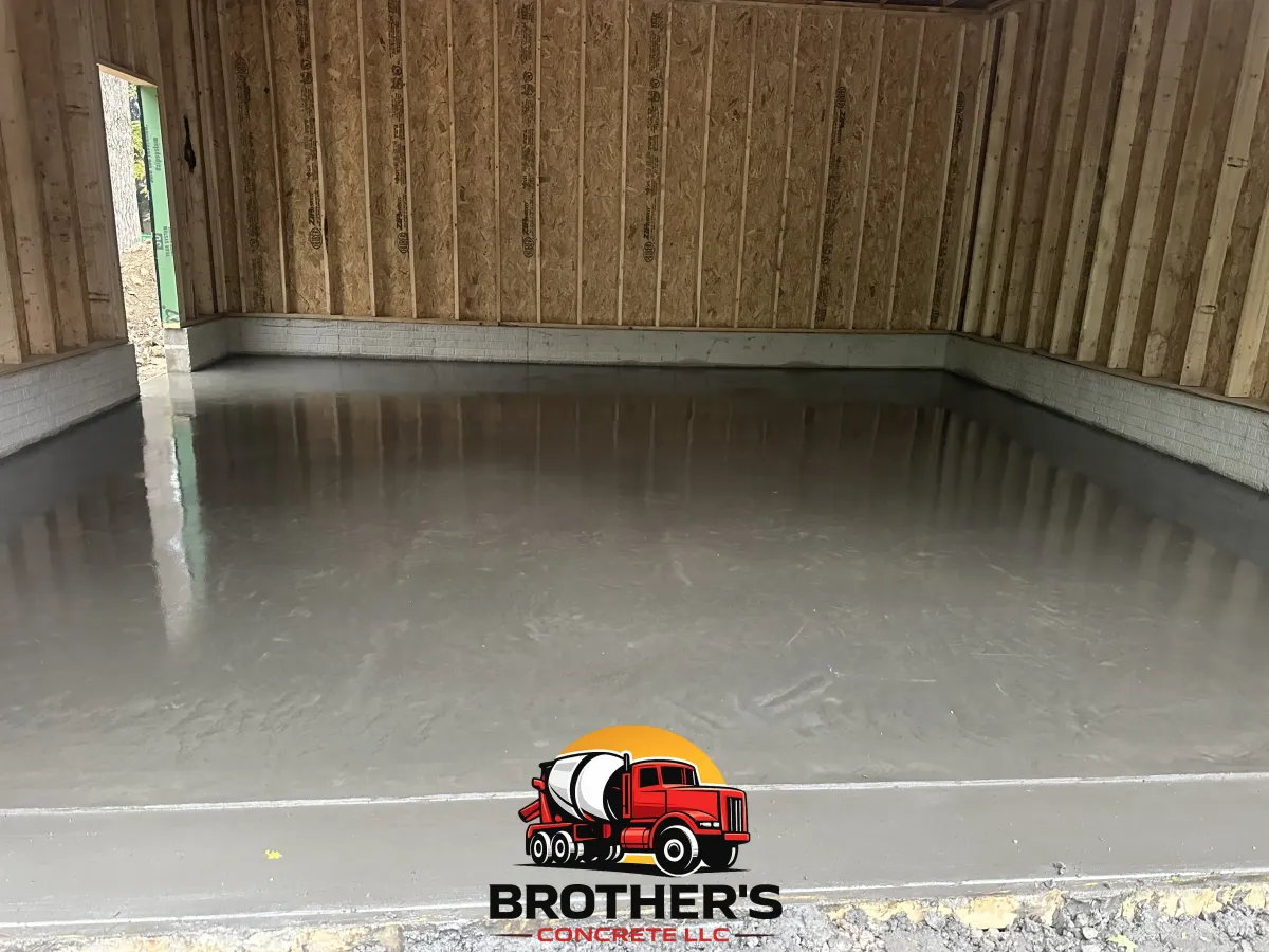 interior concrete floor installation in Cincinnati Ohio smooth finish