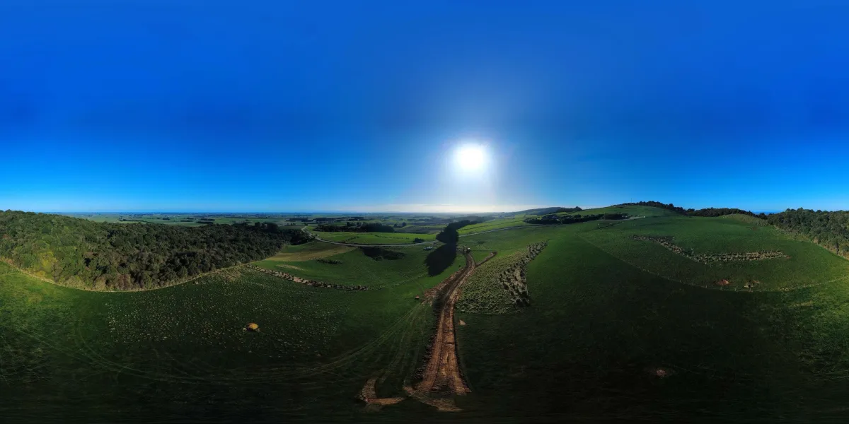 Excavation work by Dean Moore Excavation, showcasing a farm site preparation project in Southland