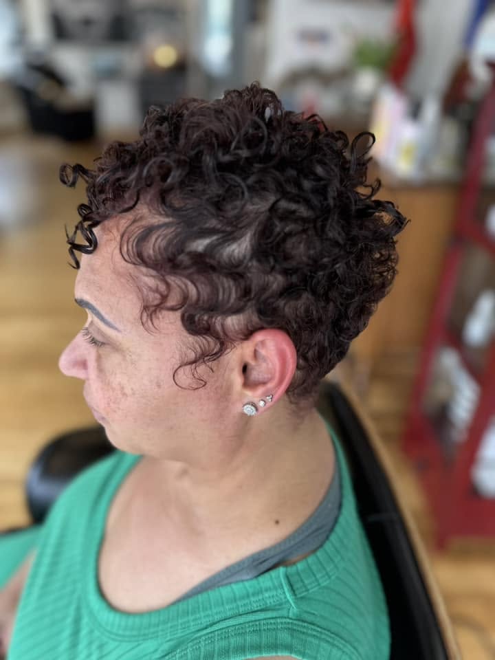 Client scalp and texture after the 6-month restoration journey