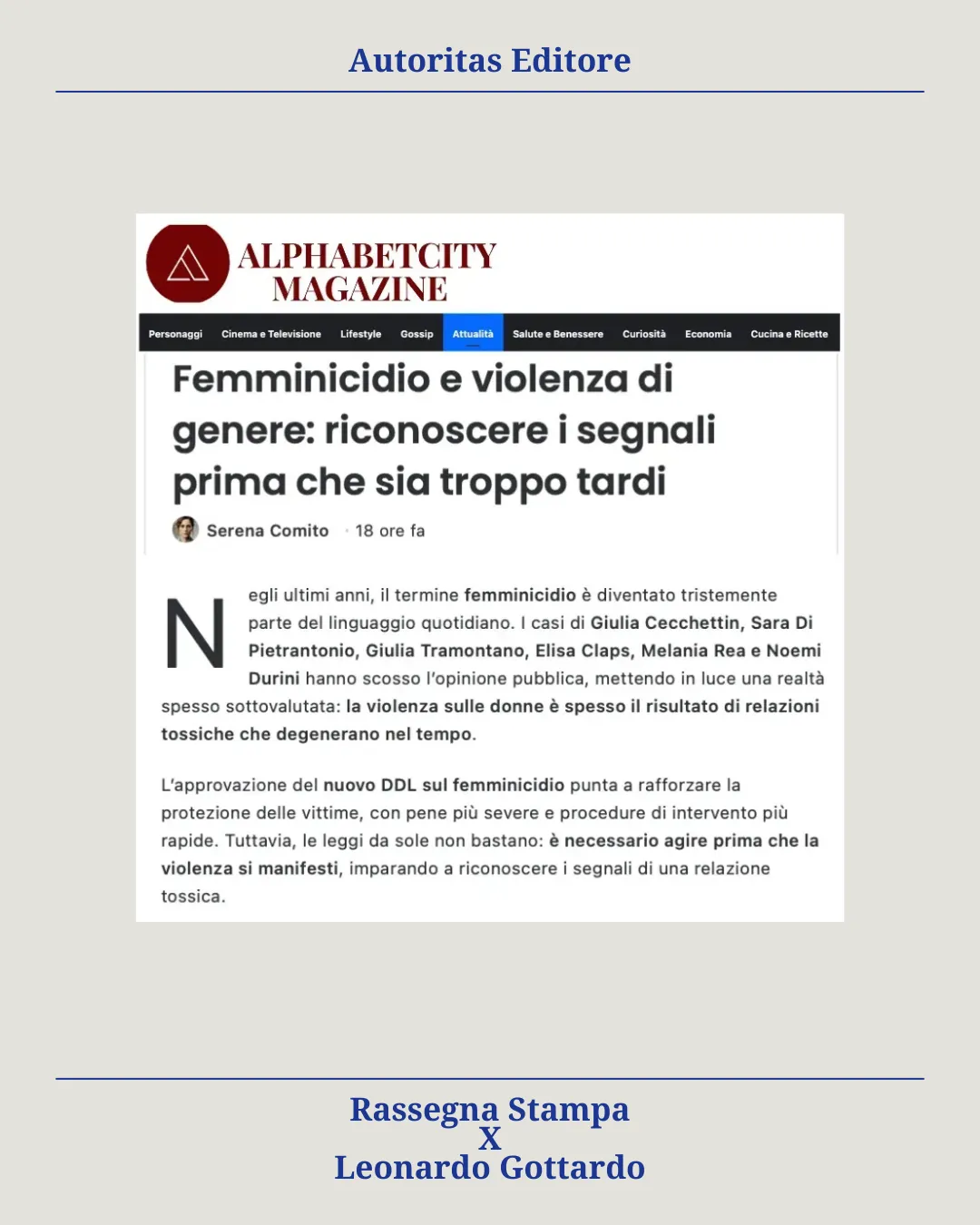 Autoritas Editore - La Casa Editrice per Professionisti