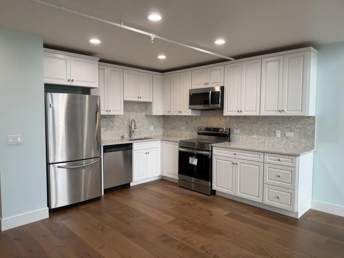 Kitchen remodel project, kitchen cabinets in white 