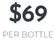 $69 per bottle