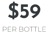 $59 per bottle