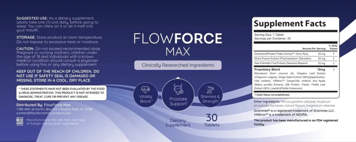 Flowforce Max ingredients