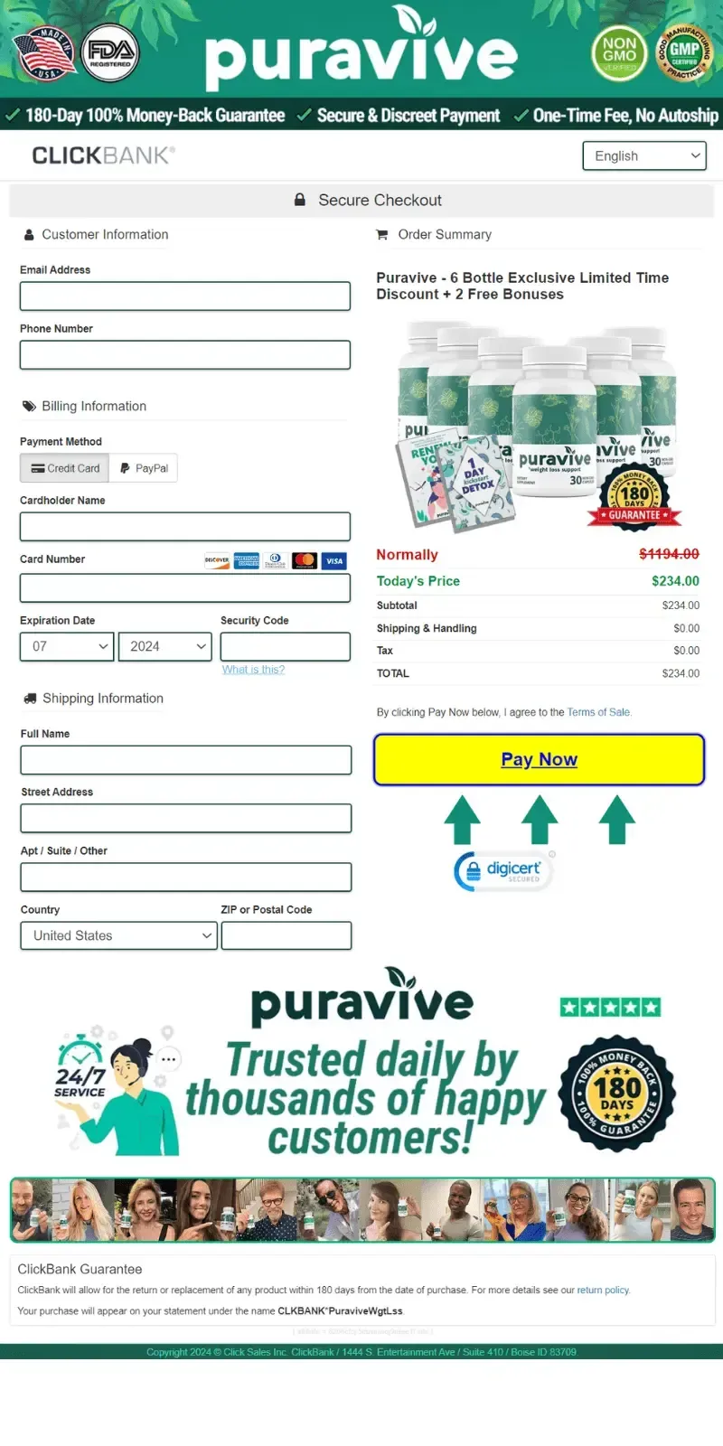 puravive order form