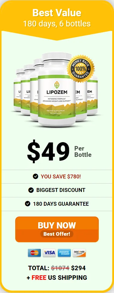 Lipozem buy 6 bottles